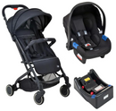 Carrinho Zap Black Com Bebê Conforto E Base - Burigotto
